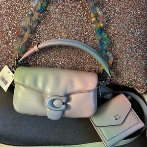 Coach Pillow Tabby Ombré Shoulder/Crossbody Bag, Resin Strap & Wallet (NEW)